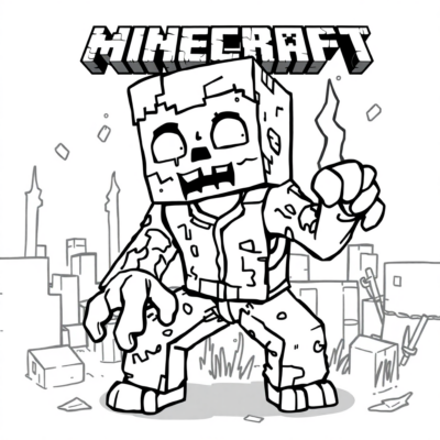 Coloriez les Zombies de Minecraft