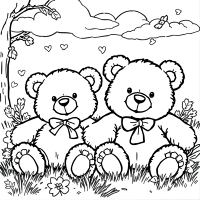 Coloriages d’ours à imprimer