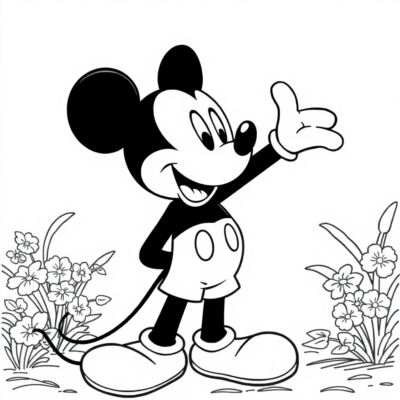 Coloriages de Mickey Mouse