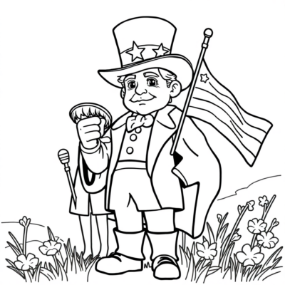 Livre de coloriage : coloriages patriotiques pour enfants