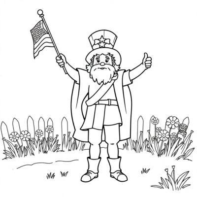 Livre de coloriage : coloriages patriotiques pour enfants à imprimer
