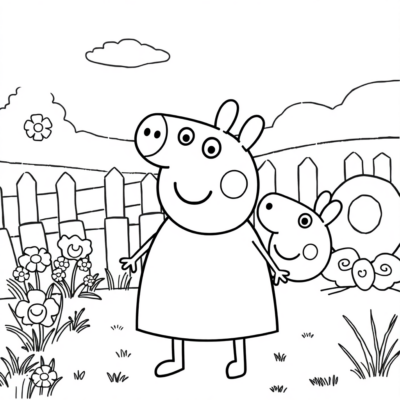 Coloriage : coloriages Peppa