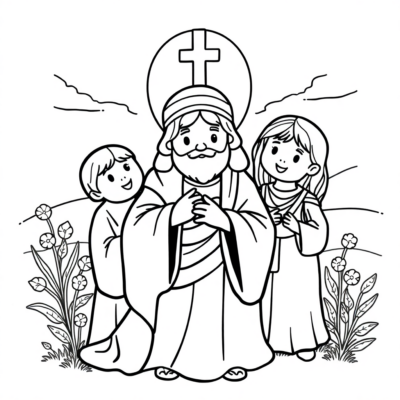 Coloriage : coloriages religieux pour enfants à imprimer