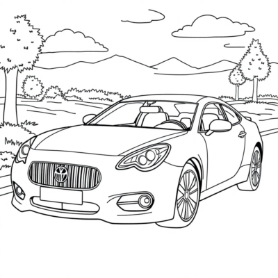 Coloriage : voitures à colorier