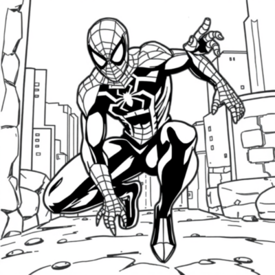 Livre de coloriage : coloriages Spider-Man