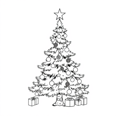 Colorier Noël Sapin