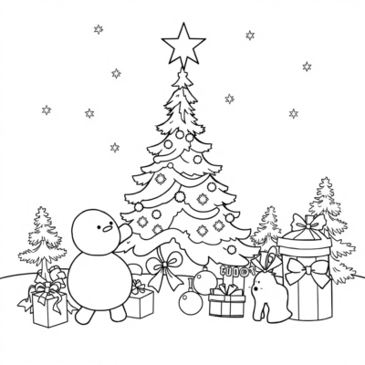 Coloriages de Noël pour adultes