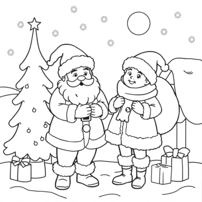 Livre de coloriage : coloriages de Noël pour enfants