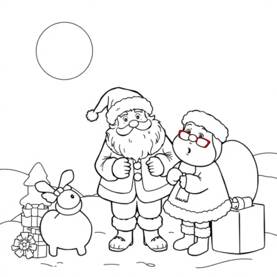 Coloriage : colorier Noël pour enfants