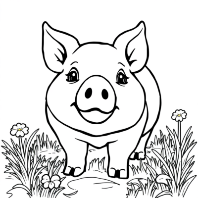 Coloriages Cochon