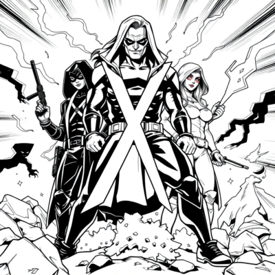 Colorier avec l’équipe X