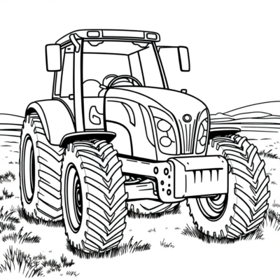 Coloriage de Tracteur