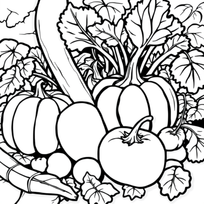 Dessins à colorier Légumes