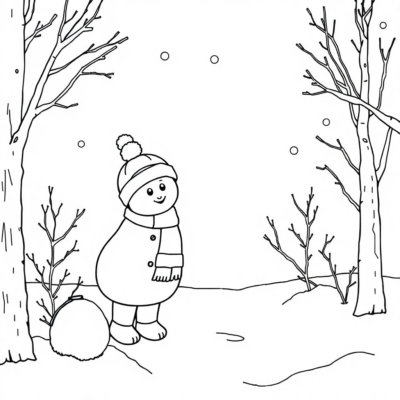 Livre de coloriage : coloriages d’hiver pour enfants à imprimer