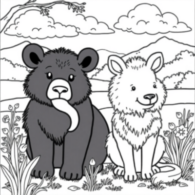 Livre de coloriages : coloriages d’animaux