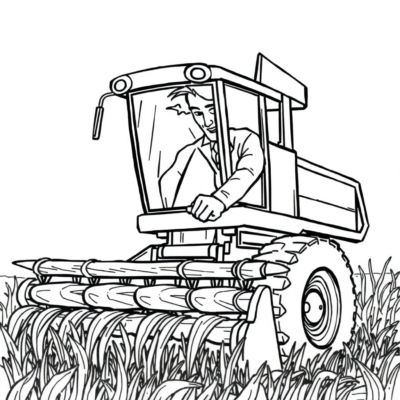 Moissonneuse Illustrations