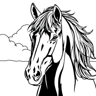 Coloriage de chevaux