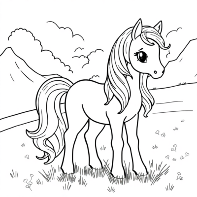 Livres de coloriage : chevaux