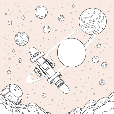 Cosmos coloriage