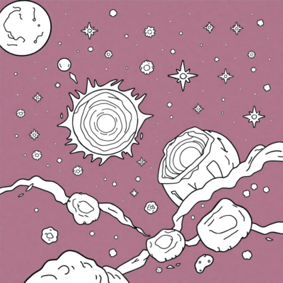 Livre de coloriage : l’espace – coloriages à imprimer pour enfants
