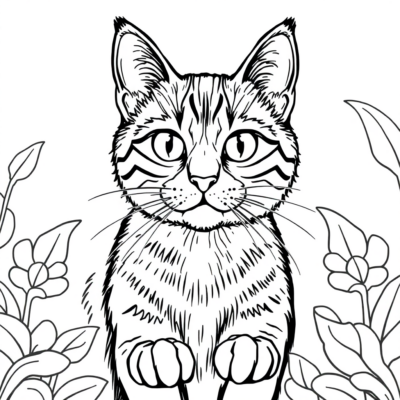 Chaton à colorier: petits rêves en couleurs