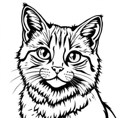 chaton coloriage