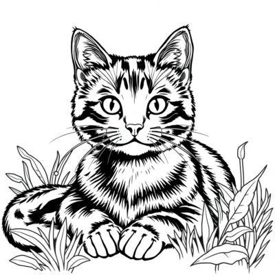 Coloriage : chats