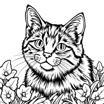 Coloriage de Chats à Imprimer