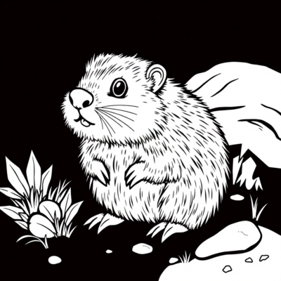 Le Petit Taupe Colorier