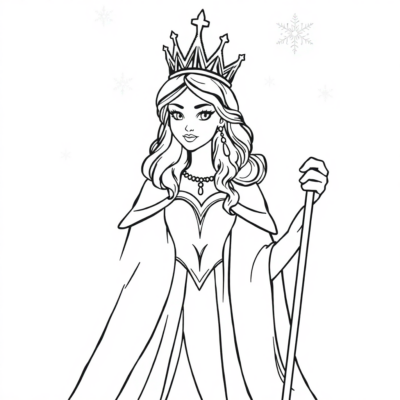 Reine des Neiges Coloriages