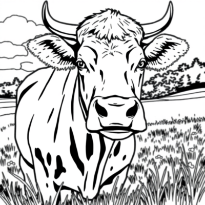 Vache Colorieuse