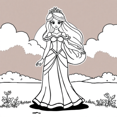 Livre de coloriage : princesse, livre de coloriage pour enfants