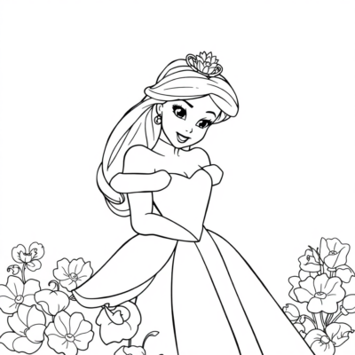 Princesses Disney à colorier et rêver