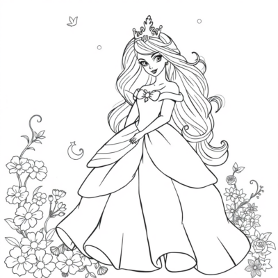 Princesse Coloriage