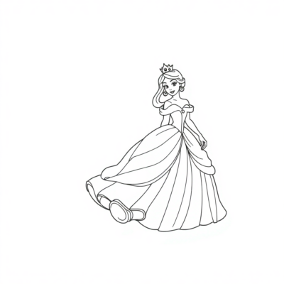 Coloriage de princesses à imprimer