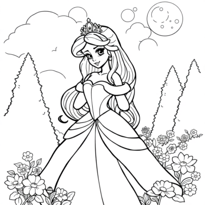 Livre de coloriage : princesses, coloriage et jeux