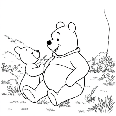 Winnie l’Ourson Coloriage