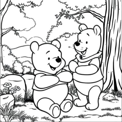 Coloriage : Winnie l’Ourson coloriages à imprimer pour enfants