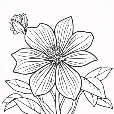 Fleur de coloriage
