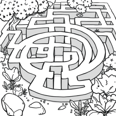 Livre à colorier : labyrinthe pour enfants