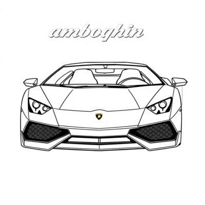 Coloriages Lamborghini pour enfants éclatants