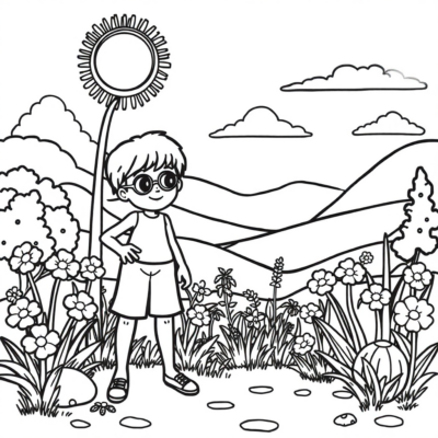 Livre de coloriage : été, livre de coloriage pour enfants