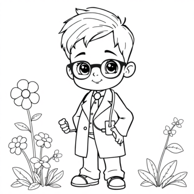 Livre de coloriage : médecin, livre de coloriage pour enfants