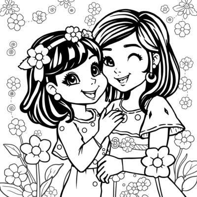 Mia et Moi coloriage
