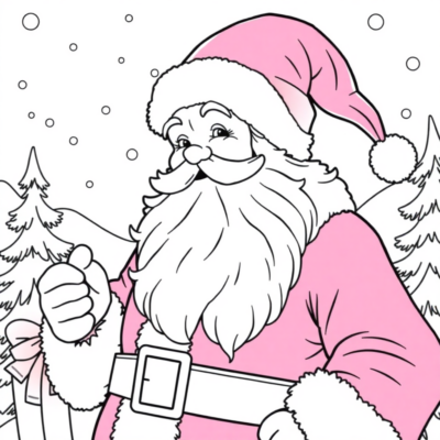Coloring Book: le coloriage du Père Noël