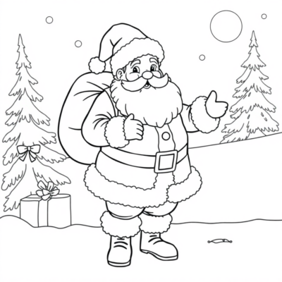 Coloriage : Père Noël coloriages