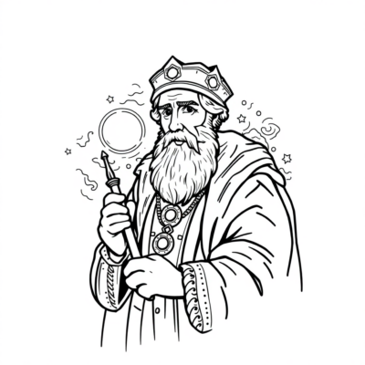 Livre de coloriage : Nicolas Copernic livre de coloriage pour enfants