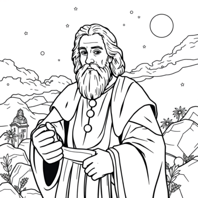 Livre de coloriage : Nicolas Copernic – coloriages pour enfants