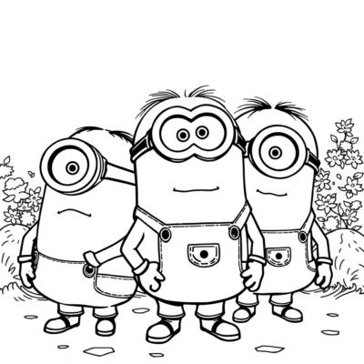 Livre de coloriage : Minions