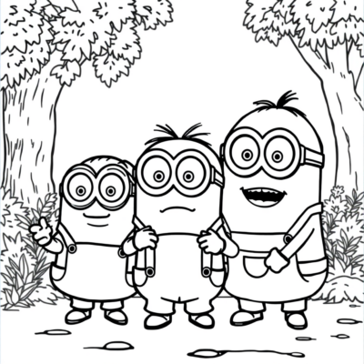 Coloriage : Minions à colorier